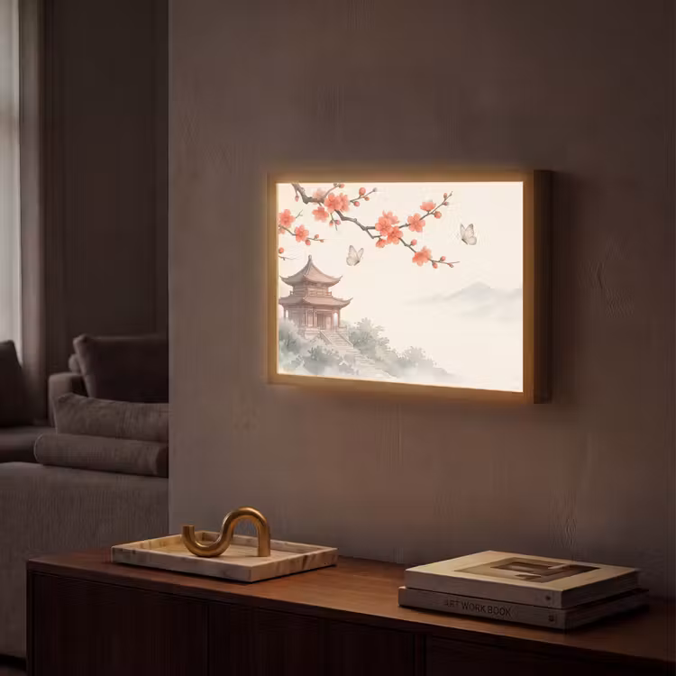 Lightbox - Wandlamp - Kraanvogel - Azië - Klassiek — 2