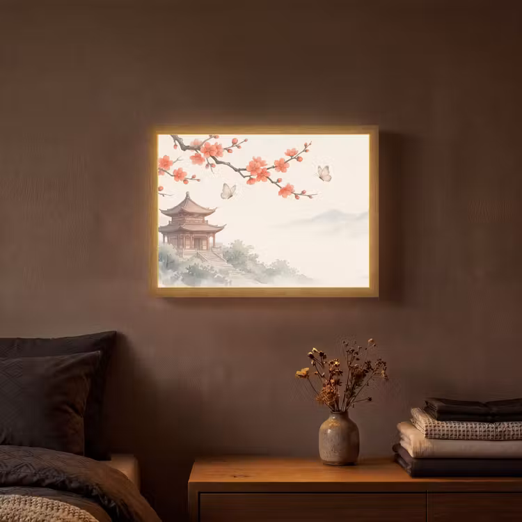 Lightbox - Wandlamp - Kraanvogel - Azië - Klassiek — 3
