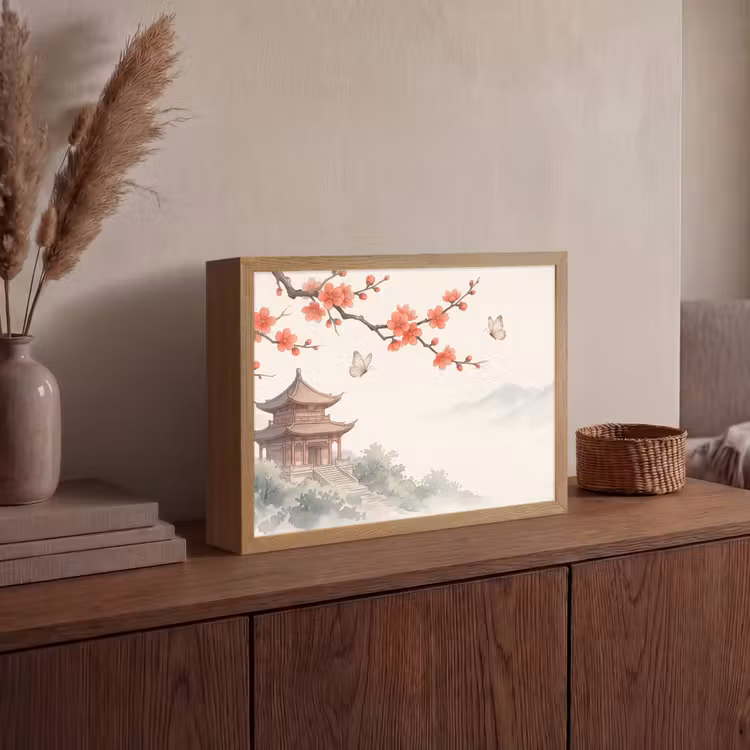 Lightbox - Wandlamp - Kraanvogel - Azië - Klassiek — 4