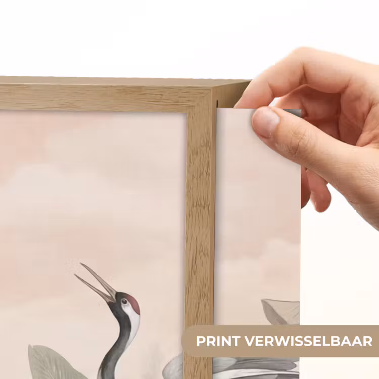 Lightbox - Wandlamp - Kraanvogels - Natuur - Roze — 5