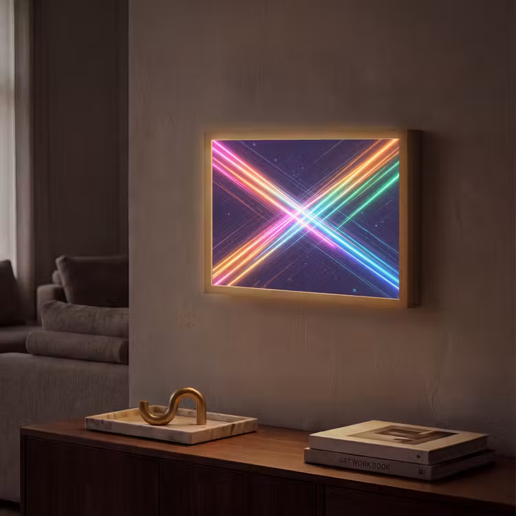 Lightbox - Wandlamp - Kruisen - Lasterstralen - Neon — 2