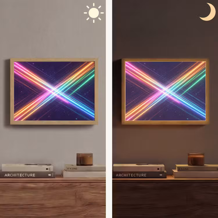 Lightbox - Wandlamp - Kruisen - Lasterstralen - Neon — 6