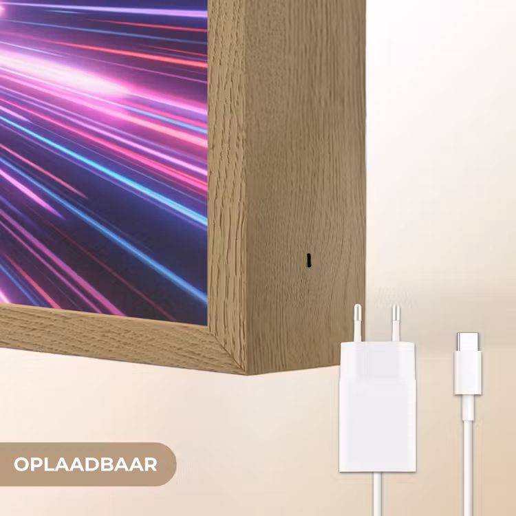 Lightbox - Wandlamp - Lichtsnelheid - Ruimte - Roze - Paars — 7