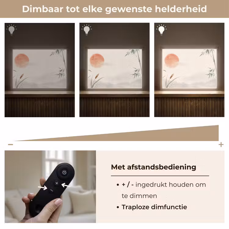 Lightbox - Wandlamp - Minimalistisch - Bamboe - Groen — 9