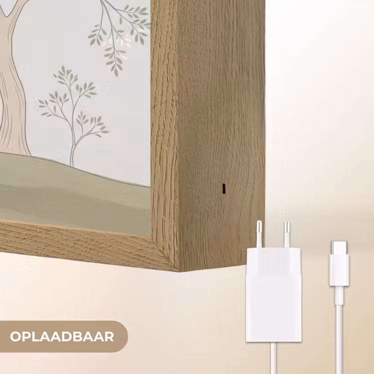 Lightbox - Wandlamp - Minimalistisch - Kraanvogels - Blauw — 7