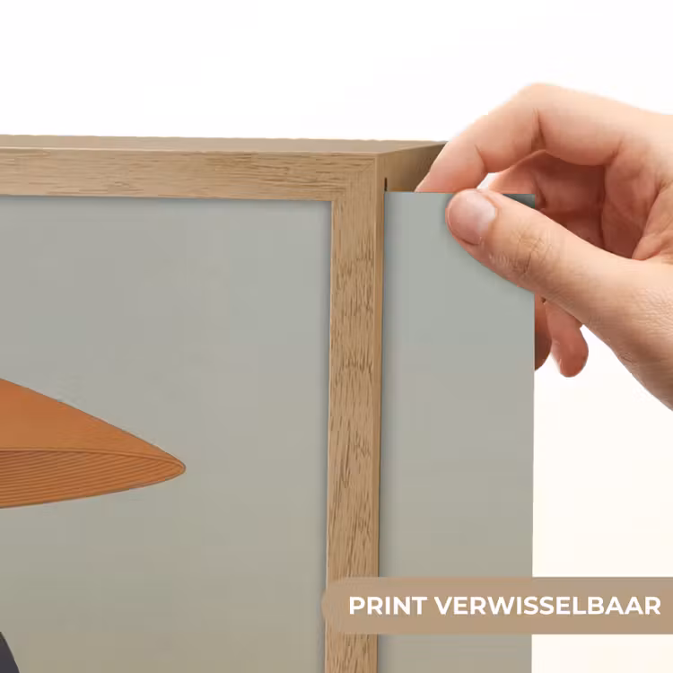 Lightbox - Wandlamp - Minimalistisch - Silhouet - Oranje — 5