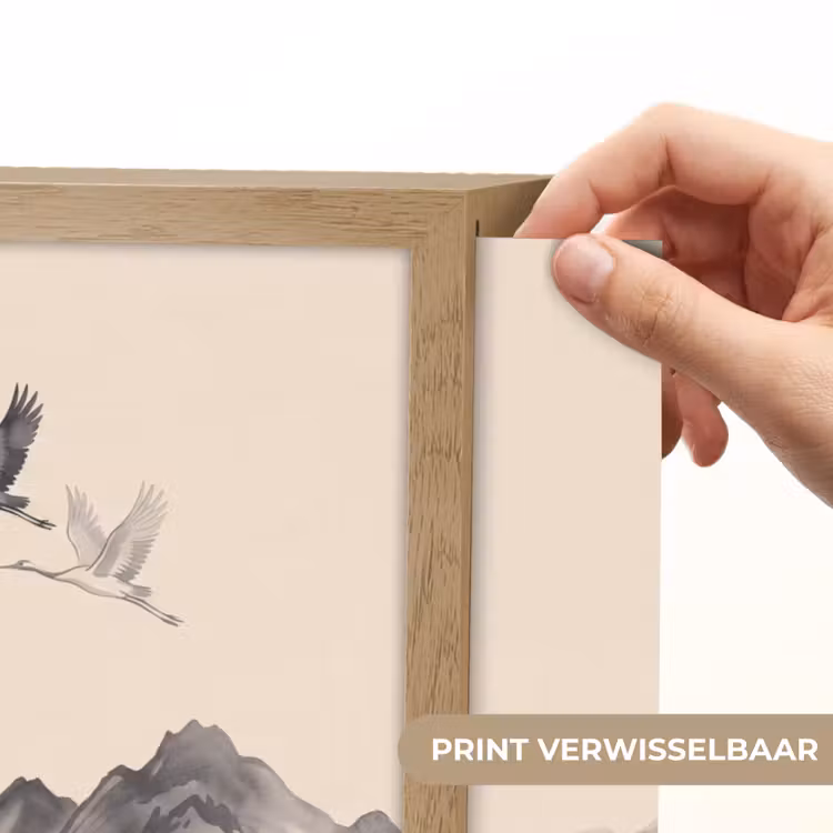 Lightbox - Wandlamp - Oosters - Kraanvogels - Landschap — 5