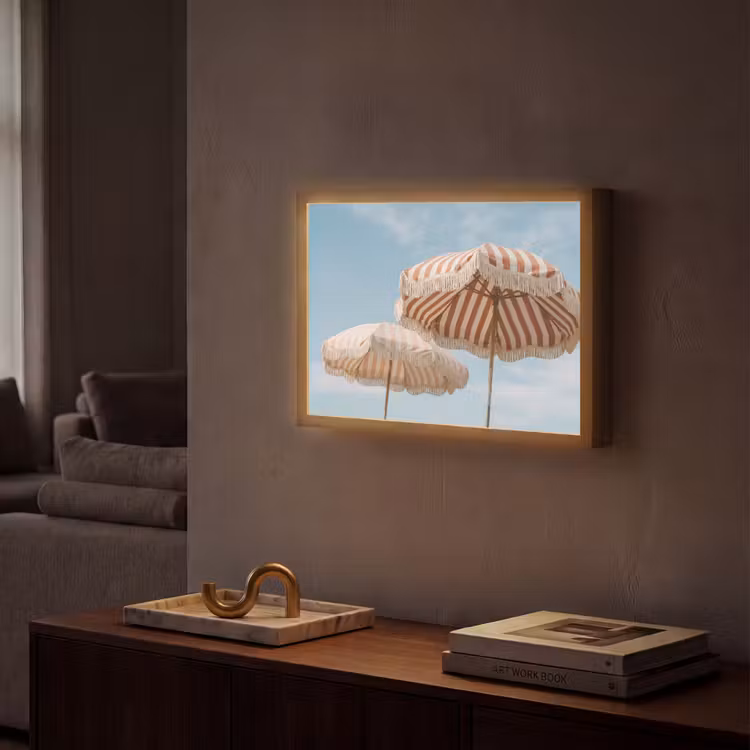 Lightbox - Wandlamp - Parasol - Lucht - Rood — 2