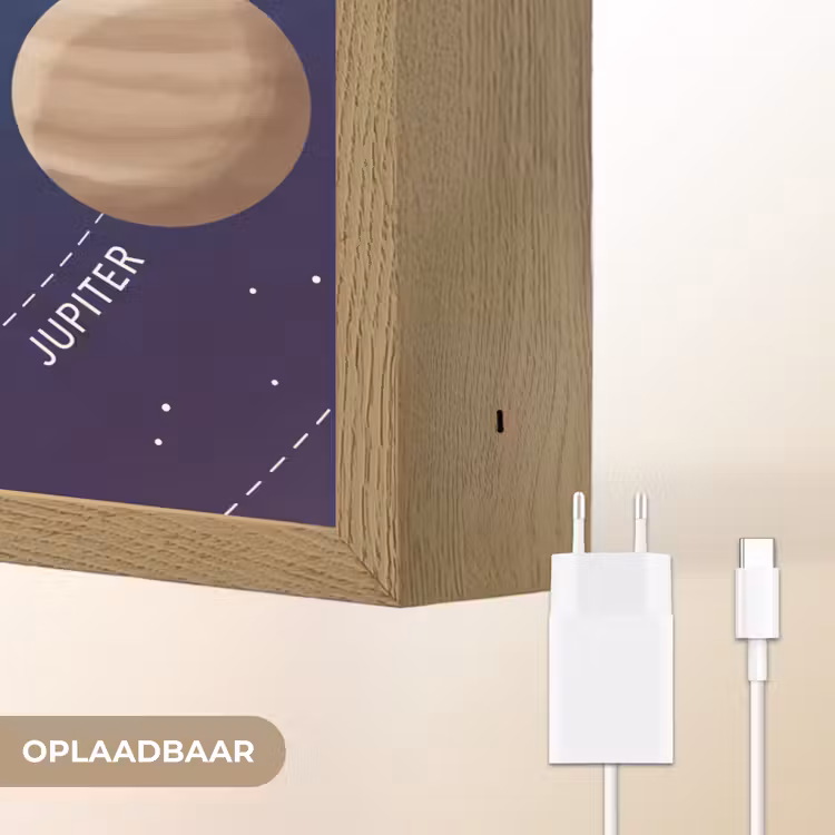 Lightbox - Wandlamp - Planetenstelsel - Ruimte - Illustratie — 7