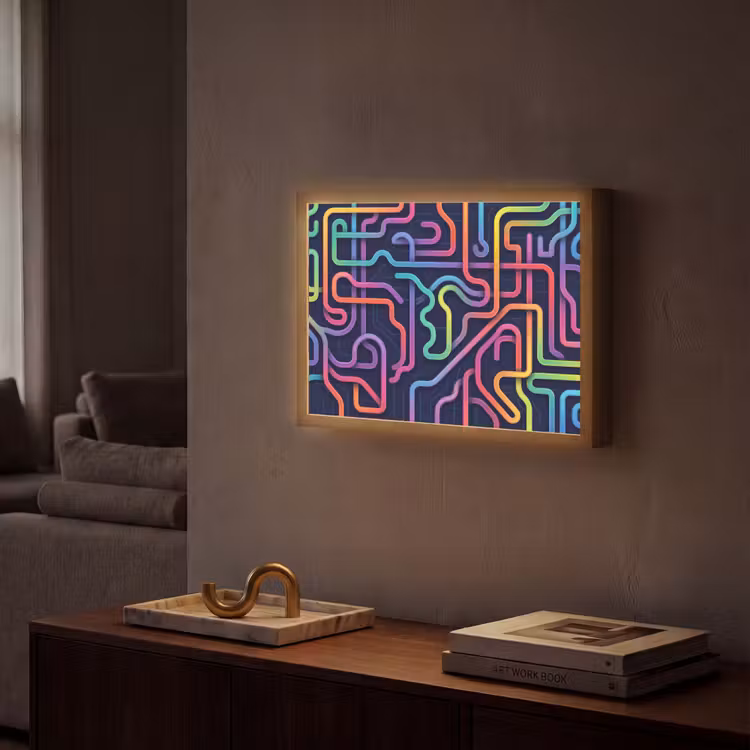 Lightbox - Wandlamp - Retro - Abstract - Neon — 2