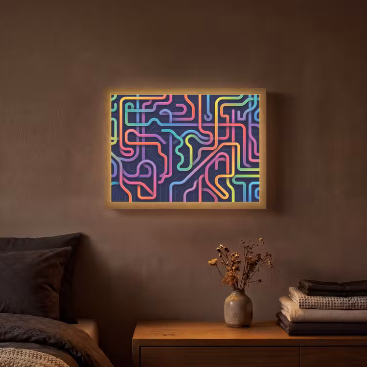 Lightbox - Wandlamp - Retro - Abstract - Neon — 3