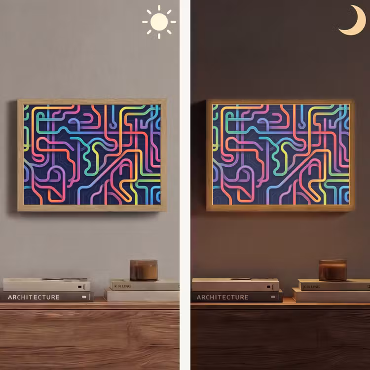 Lightbox - Wandlamp - Retro - Abstract - Neon — 6