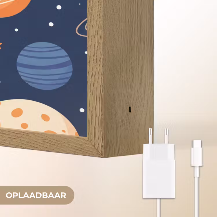 Lightbox - Wandlamp - Ruimte - Planeten - Kleurrijk — 7