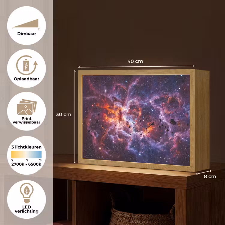 Lightbox - Wandlamp - Space - Stars - Abstract - Colorful — 10
