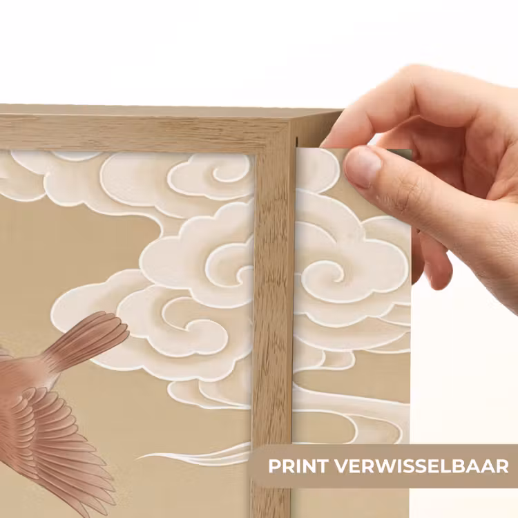 Lightbox - Wandlamp - Vogels - Vliegen - Beige — 5