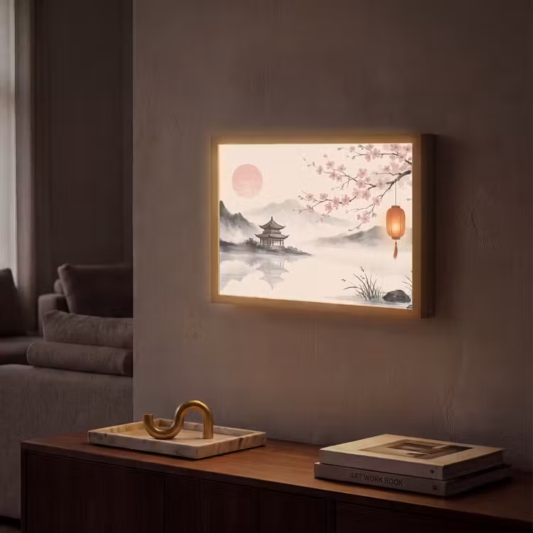 Lightbox - Wandlamp - Zon - Japans - Traditioneel — 2
