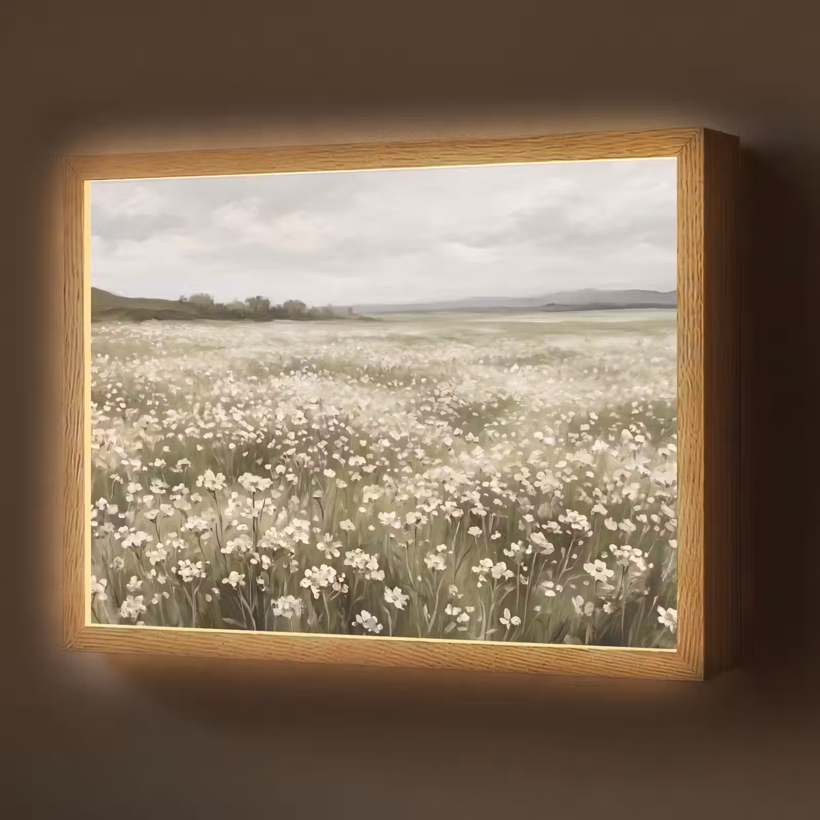Lightbox - Wandlamp - Illustratie - Landschap - Wit — 1