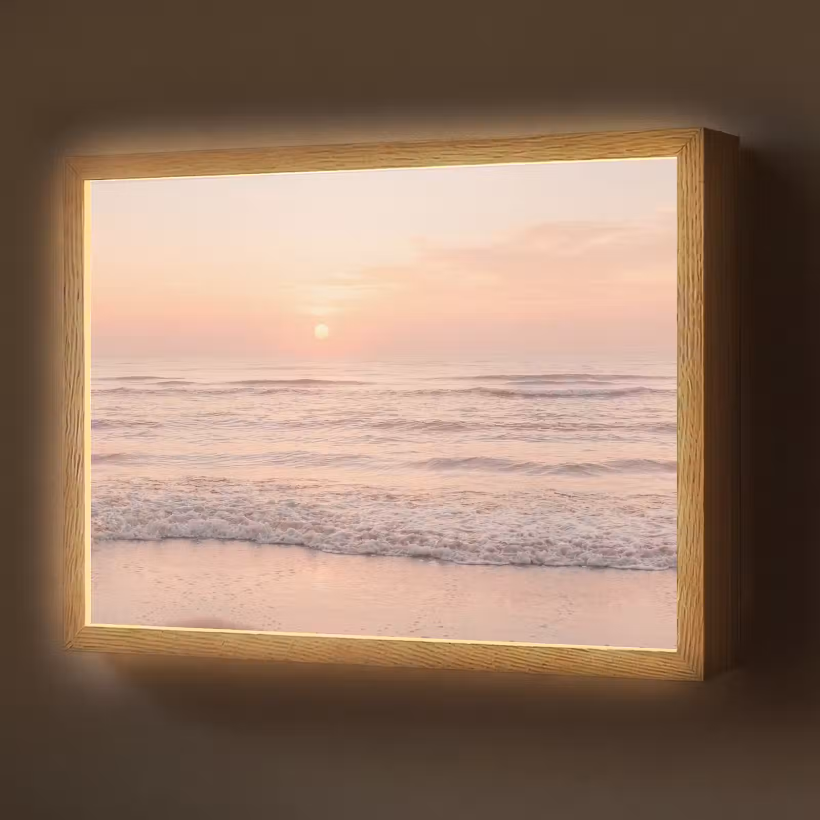 Lightbox - Wandlamp - Zon - Strand - Roze — 1