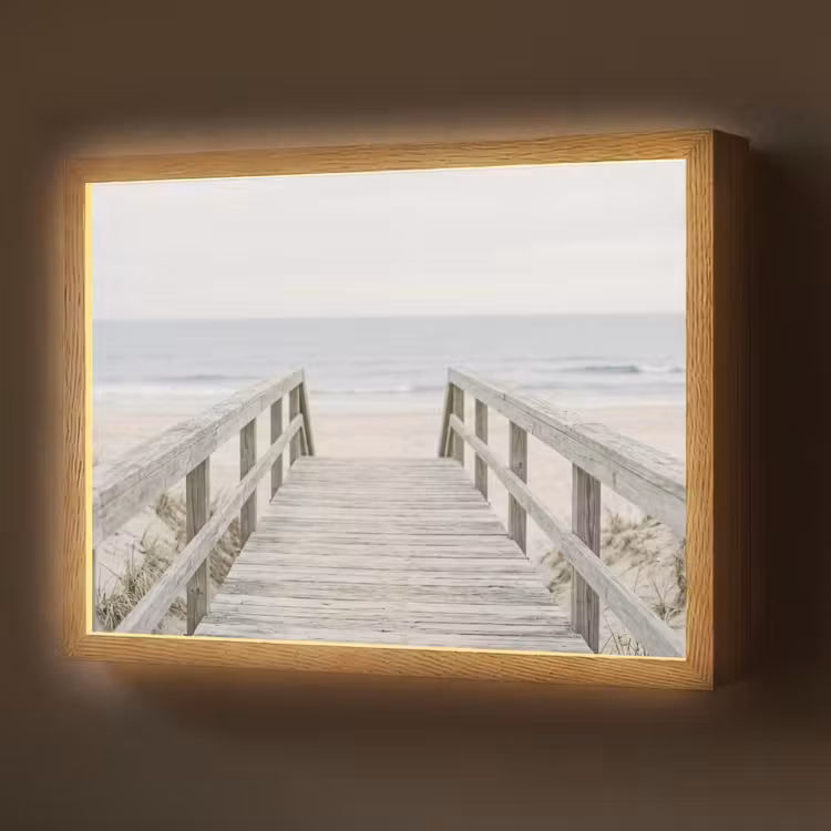 Lightbox - Wandlamp - Duinen - Vlonder - Oceaan — 1