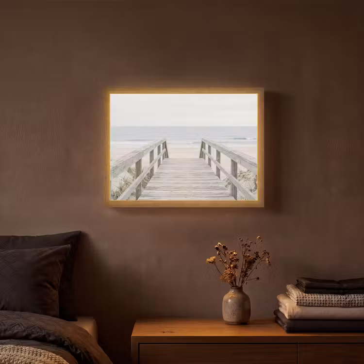 Lightbox - Wandlamp - Duinen - Vlonder - Oceaan — 3