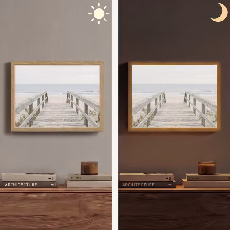 Lightbox - Wandlamp - Duinen - Vlonder - Oceaan — 6