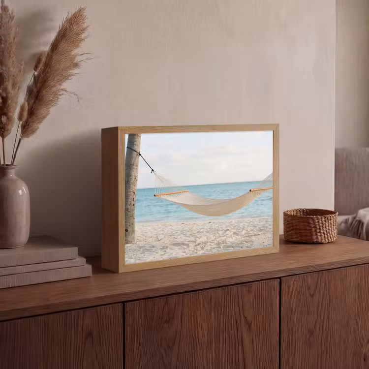 Lightbox - Wandlamp - Hangmat - Strand - Wit — 4