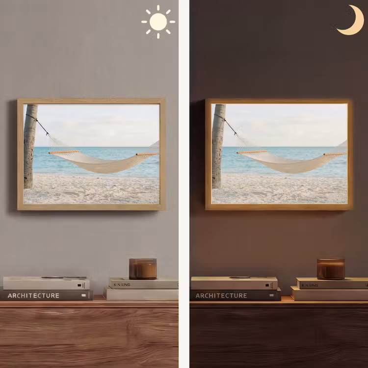 Lightbox - Wandlamp - Hangmat - Strand - Wit — 6