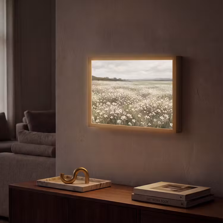 Lightbox - Wandlamp - Illustratie - Landschap - Wit — 2