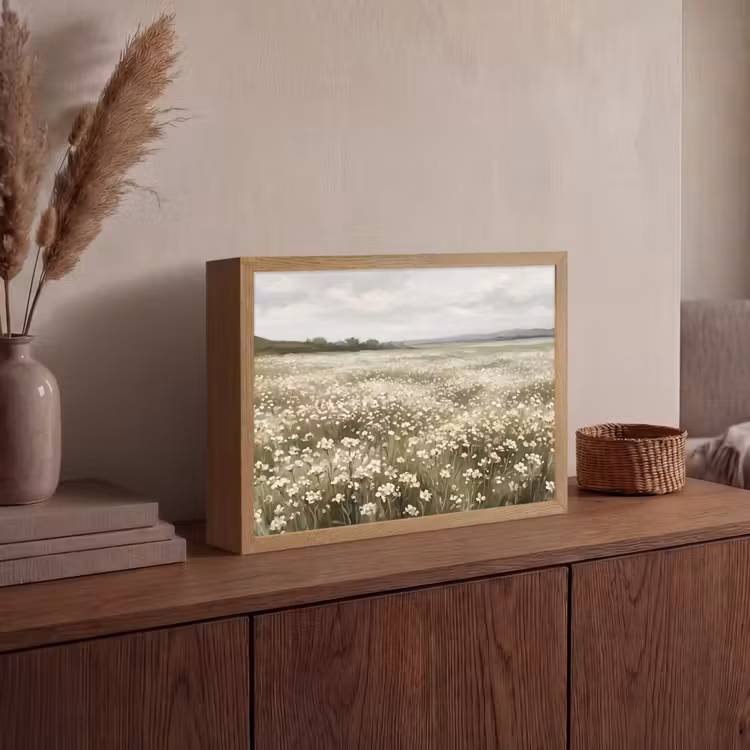 Lightbox - Wandlamp - Illustratie - Landschap - Wit — 4
