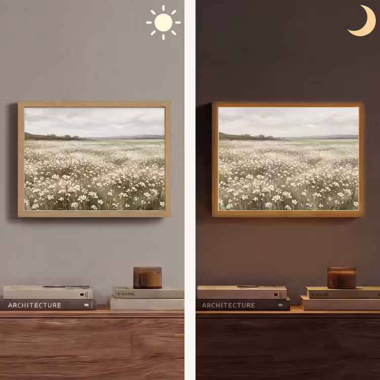 Lightbox - Wandlamp - Illustratie - Landschap - Wit — 6