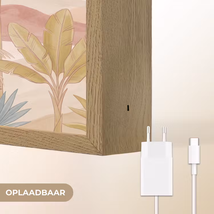 Lightbox - Wandlamp - Illustratie - Palmbomen - Kleurrijk — 7