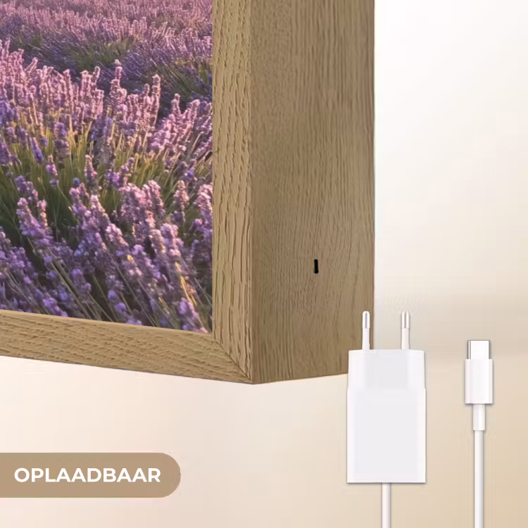Lightbox - Wandlamp - Landschap - Lavendelveld - Paars — 7
