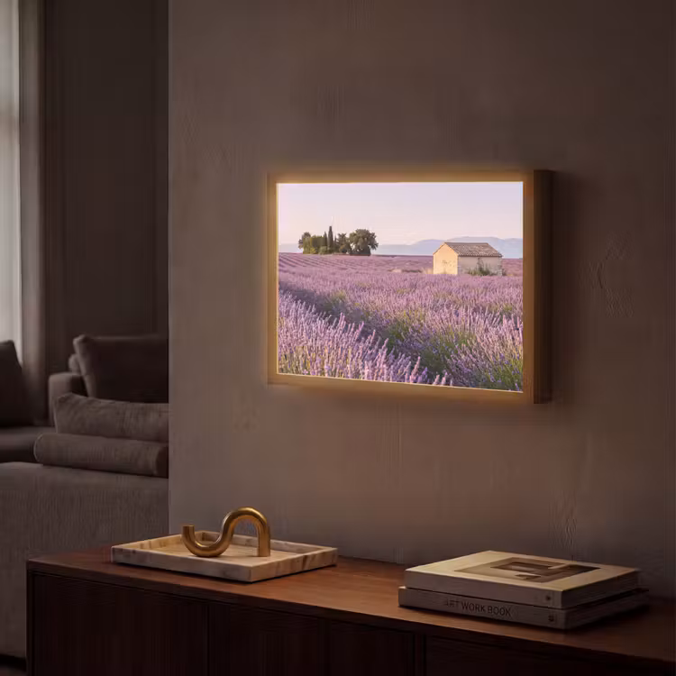 Lightbox - Wandlamp - Lavendel - Landschap - Sereen - Paars — 2