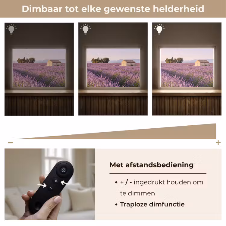 Lightbox - Wandlamp - Lavendel - Landschap - Sereen - Paars — 9