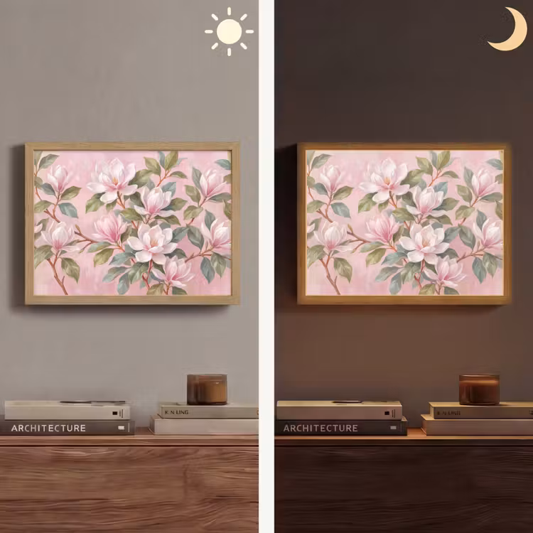 Lightbox - Wandlamp - Magnolia's - Patroon - Roze — 6