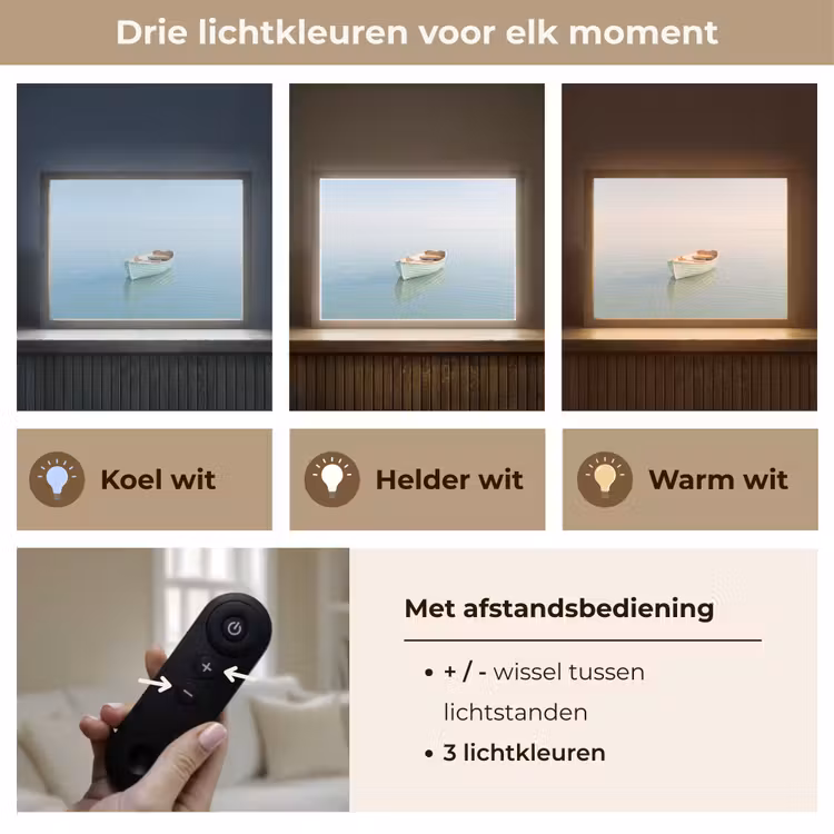 Lightbox - Wandlamp - Minimalistisch - Boot - Zee — 8