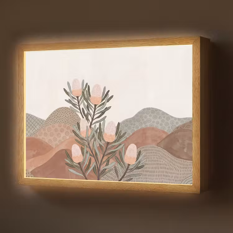 Lightbox - Wandlamp - Modern - Heuvels - Terracotta — 1