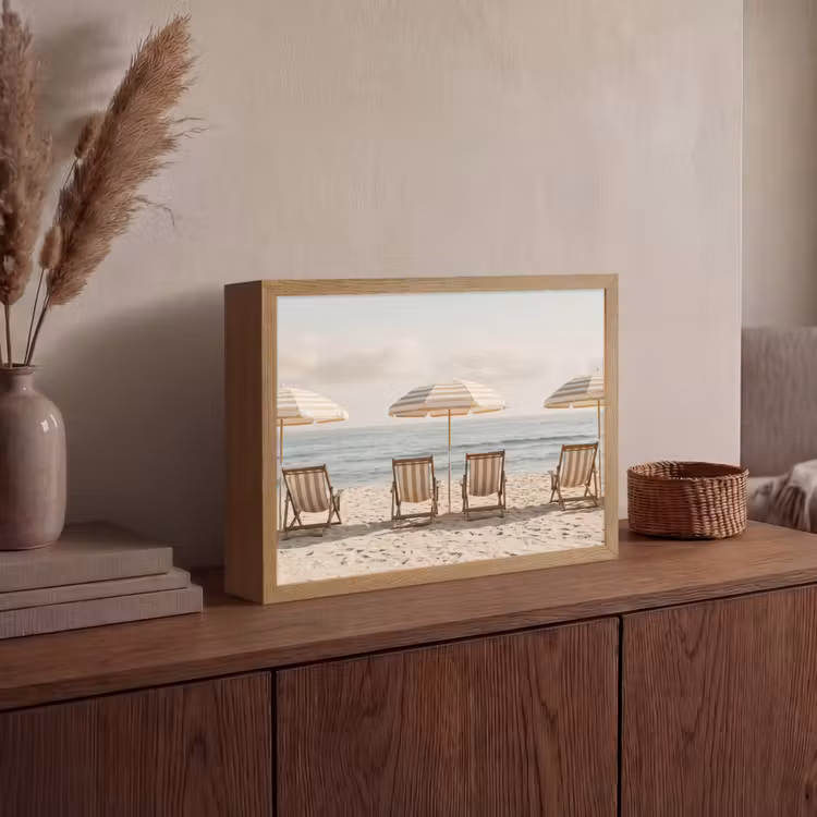 Lightbox - Wandlamp - Strand - Stoelen - Parasol — 4