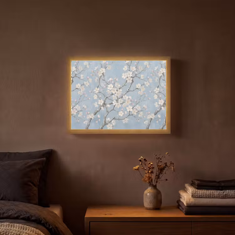 Lightbox - Wandlamp - Takken - Kersenbloesem - Blauw — 3