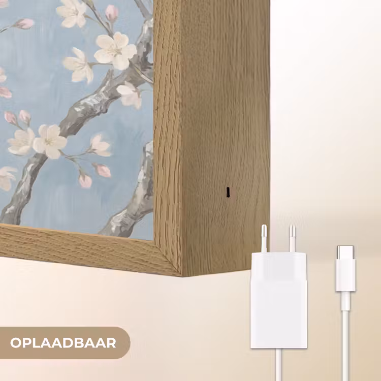Lightbox - Wandlamp - Takken - Kersenbloesem - Blauw — 7