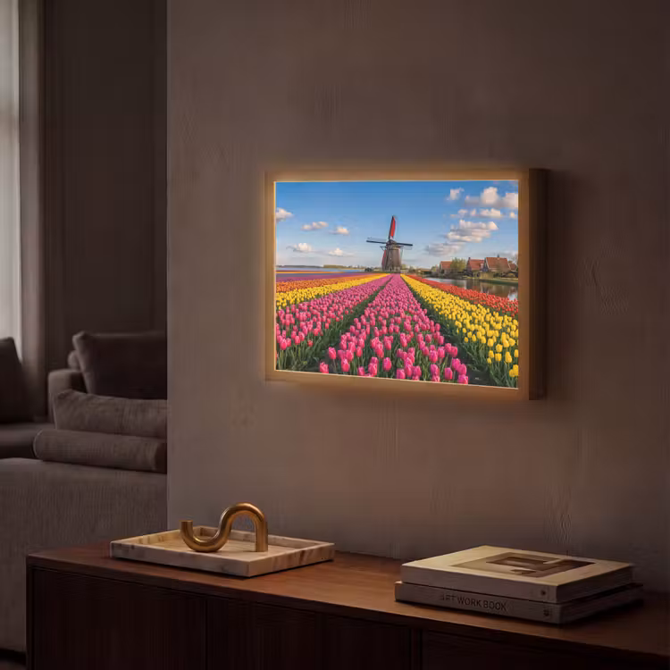 Lightbox - Wandlamp - Tulpen - Holland - Molen - Kleurrijk — 2