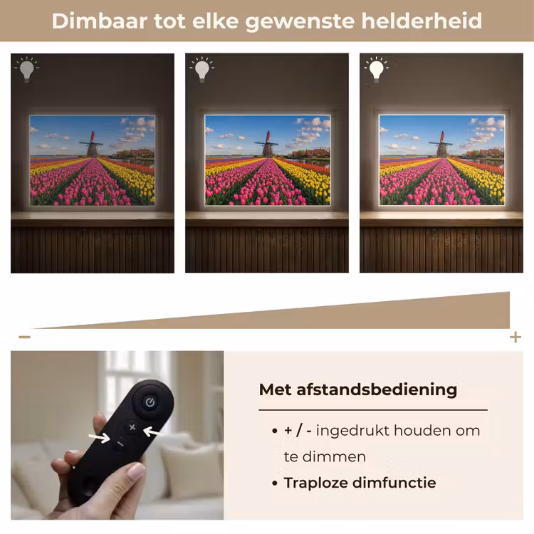 Lightbox - Wandlamp - Tulpen - Holland - Molen - Kleurrijk — 9