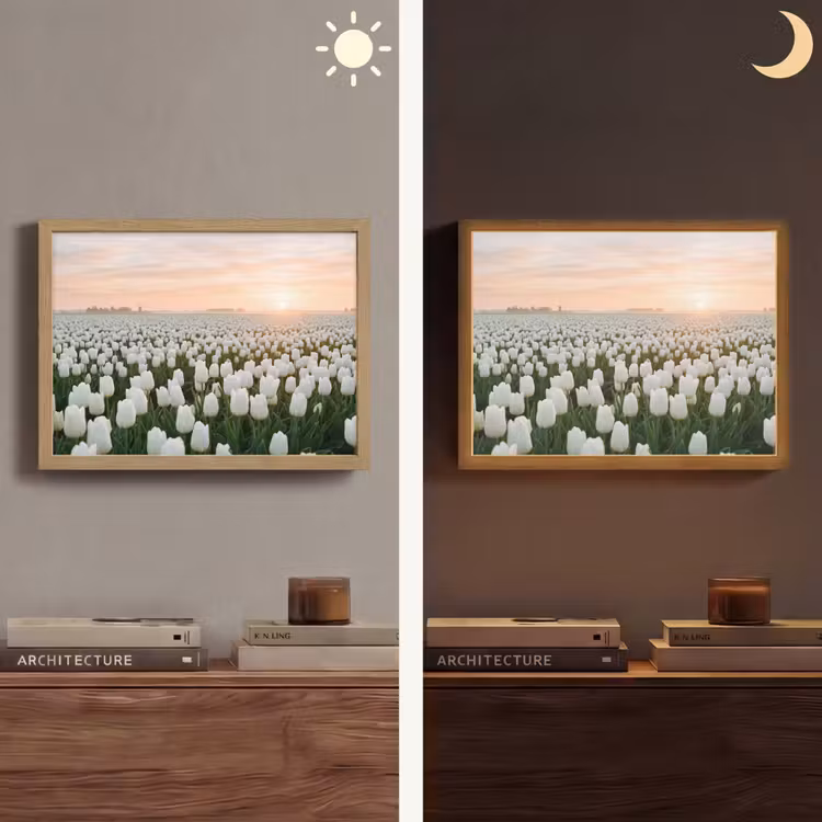 Lightbox - Wandlamp - Tulpen - Landschap - Wit — 6
