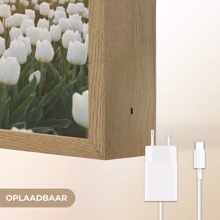 Lightbox - Wandlamp - Tulpen - Landschap - Wit — 7