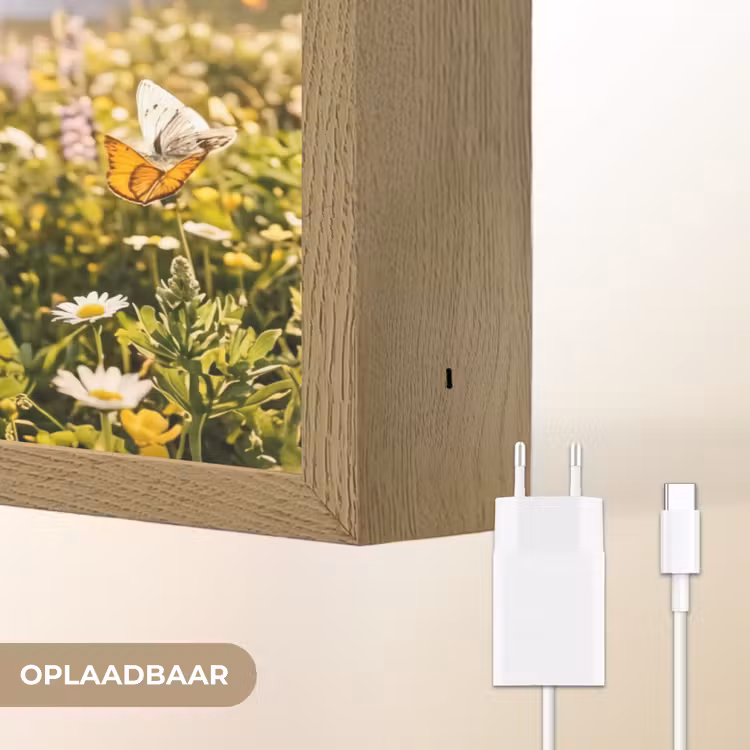 Lightbox - Wandlamp - Vlinders - Waterval - Bloemenveld — 7
