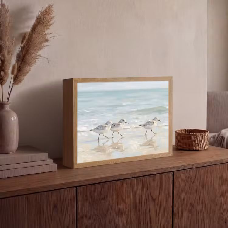 Lightbox - Wandlamp - Vogels - Strand - Zee — 4