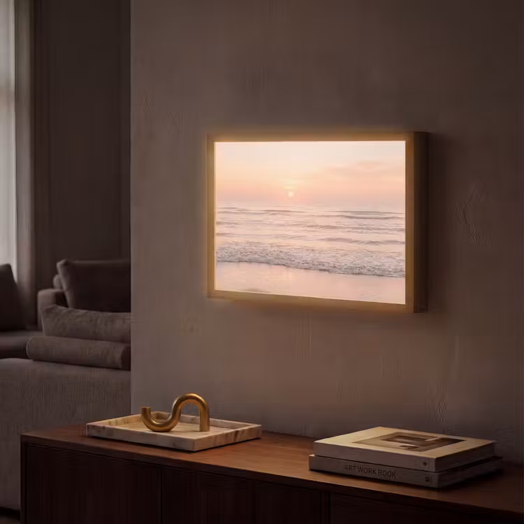Lightbox - Wandlamp - Zon - Strand - Roze — 2