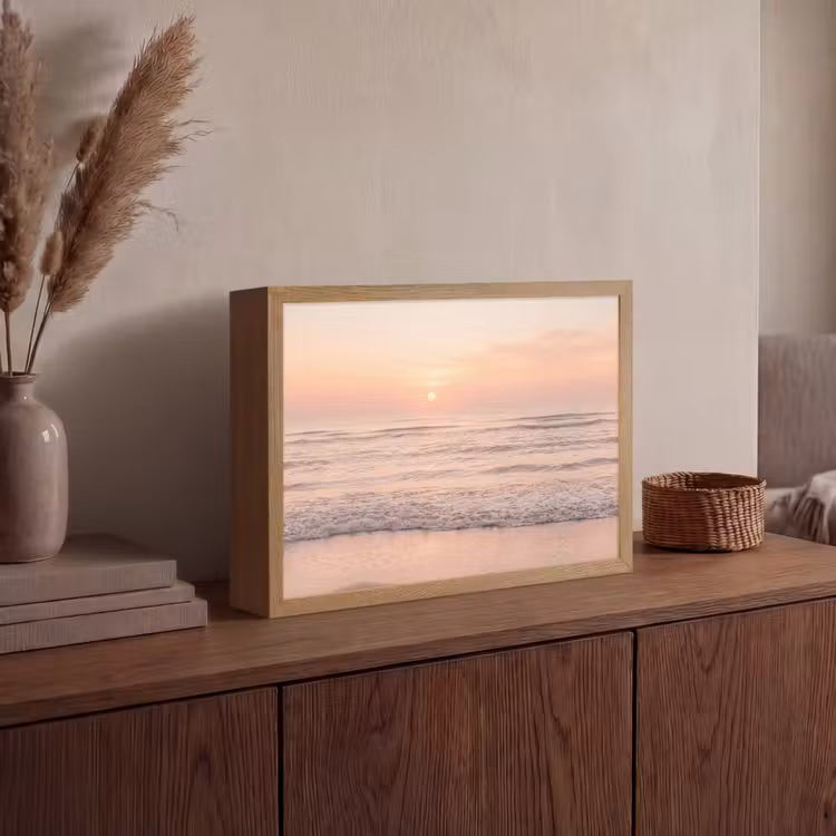 Lightbox - Wandlamp - Zon - Strand - Roze — 4