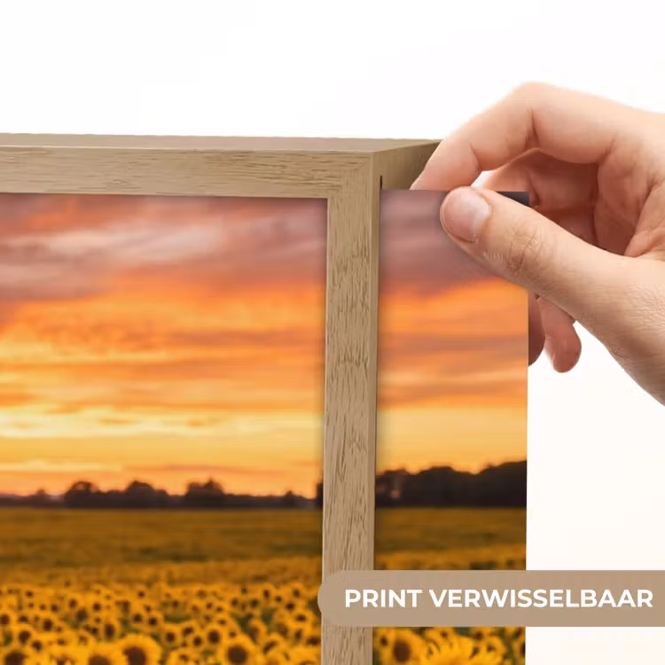 Lightbox - Wandlamp - Zonnebloemen - Heuvellandschap - Geel — 5