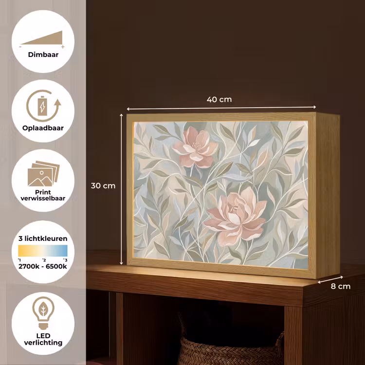 Lightbox - Wandlamp - Elegant - Romantiek - Roze — 10